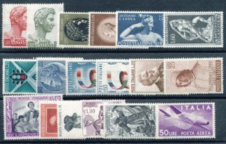 1957 (ANN. CPL) Francobolli Italia 1957