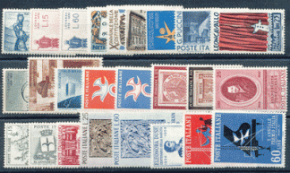 1958 (ANN. CPL) Francobolli Italia 1958