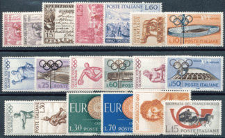 1960 (ANN. CPL) Francobolli Italia 1960