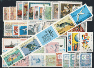 1978 (ANN. CPL) Francobolli Italia 1978