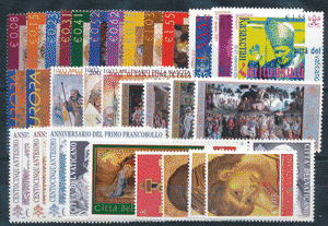 <b>2002</b> (ANN.CPL) Francobolli Vaticano - Pontificato di G. Paolo II