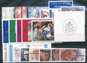 <b>2003 </b> (ANN.CPL) Francobolli Vaticano  - Pontificato di G. Paolo II