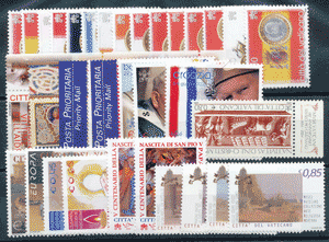 <b>2004 </b> (ANN.CPL) Francobolli Vaticano  - Pontificato di G. Paolo II