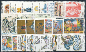 <b>1988 </b> (ANN.CPL) Francobolli Vaticano  - Pontificato di G. Paolo II