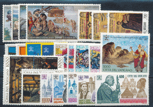 <b>1994 </b> (ANN.CPL) Francobolli Vaticano  - Pontificato di G. Paolo II