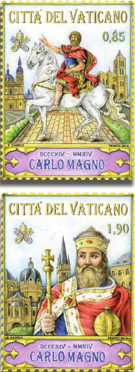 2014 MINIFOGLI 1200° ANNIVERSARIO DELLA MORTE DI CARLO MAGNO