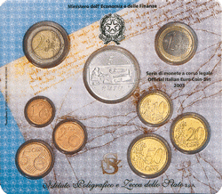 2003 Divisionale Euro Italia  - 8 Valori+Ag