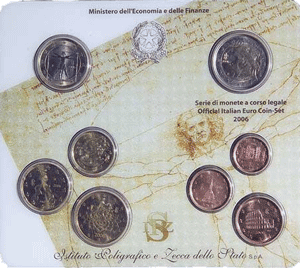 2006 Divisionale Euro Italia - 8 Valori