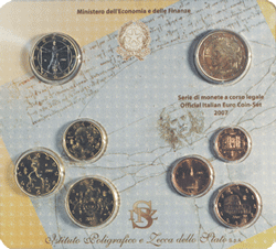 2007 Divisionale Euro Italia  - 8 Valori