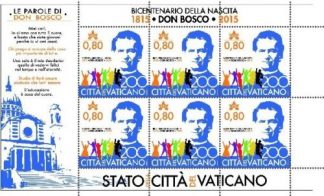 2015 FOGLIETTO 200 ANNIVERSARIO NASCITA DON GIOVANNI BOSCO