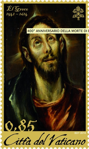 2014 MINIFOGLIO II 400° ANNIVERSARIO DELLA MORTE DI EL GRECO