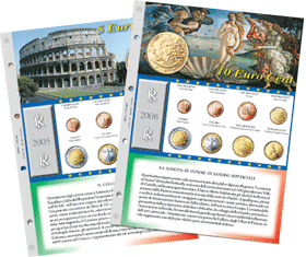 EURO ITALIA - Fogli per serie annuali sciolte