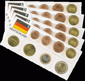 2004 GERMANIA BLISTER 5 ZECCHE