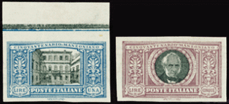 1923 (9) MANZONI NON DENTELLATI