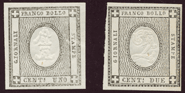 1861-1863 (014) REGNO n. 19/20 LINGUELLATI