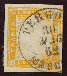 1861-1863 (011) REGNO n. 17C USATO