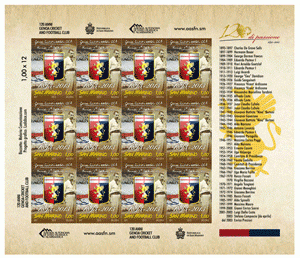 2013 MINIFOGLIO 120° ANNIVERSARIO GENOA