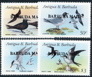 BARBUDA 1987 - UCCELLI yvert 879-882