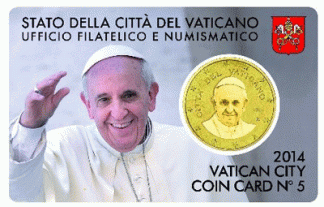 2014 -  n. 5 - Prima con moneta di Papa Francesco