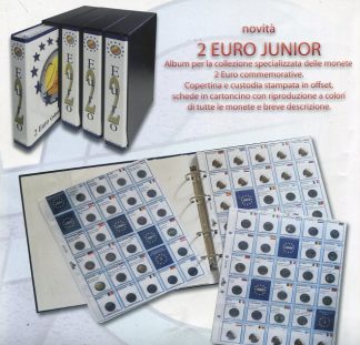 ALBUM 2 EURO JUNIOR CON FOGLI DAL 2016 AL 2023- MASTERPHIL