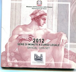 2012 Divisionale Euro Italia  - 9 Valori + Ag