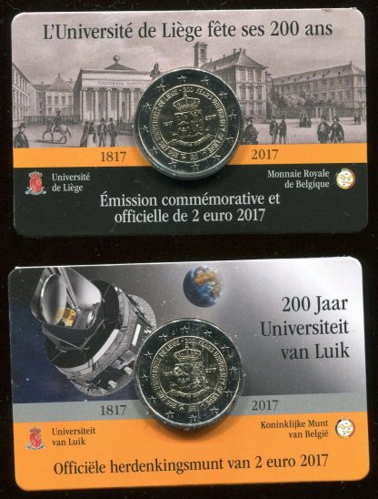 2017 BELGIO - UNIVERSITA DI LIEGI - VERSIONE OLANDESE E FRANCESE
