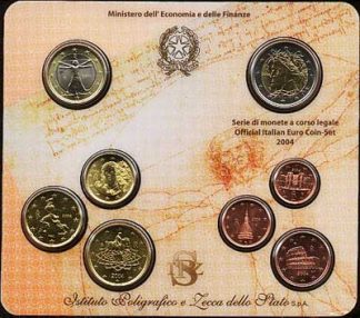 2004 Divisionale Euro Italia  - 8 Valori