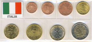 Serie 8 monete in blister