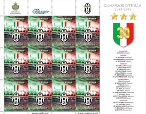 2012 MINIFOGLIO JUVENTUS CAMPIONE