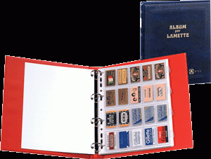 ALBUM PER LAMETTE " GILL "  COMPLETO DI CUSTODIA E 6 FOGLI