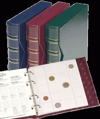 ALBUM NUMIS CLASSIC CON CUSTODIA E 5 FOGLI PER MONETE - LEUCHTTURM