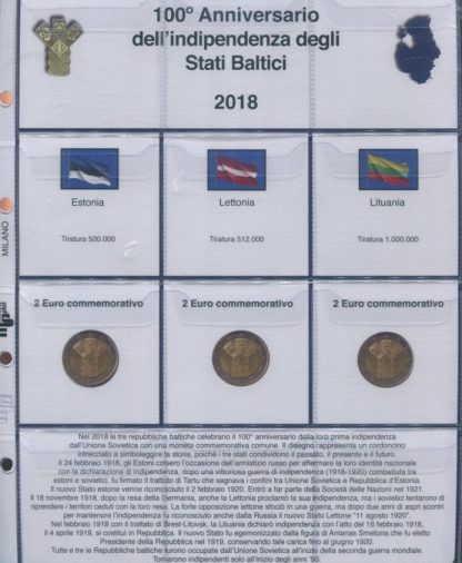 FOGLI PER 2 EURO COMMEMORATIVI dal 2004 al 2023 - MASTERPHIL - immagine 2