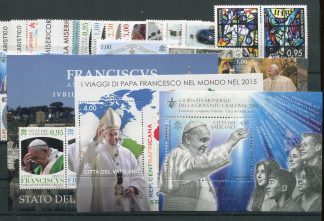 <b>2016 </b> (ANN.CPL) Francobolli Vaticano  - Pontificato di Francesco