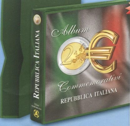 ALBUM CON CUSTODIA PER I 2 EURO COMMEMORATIVI ITALIA - ABAFIL