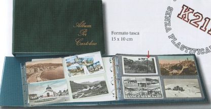 INSERTI A 4 TASCHE PER ALBUM CARTOLINE MEDIO - MASTERPHIL