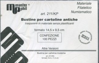 BUSTINE PER CARTOLINE ANTICHE SPESSE - CONFEZIONE DA 100