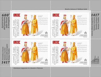 2017 MINIFOGLIO 600° ANNIVERSARIO DELLA DIOCESI DI SAMOGIZIA