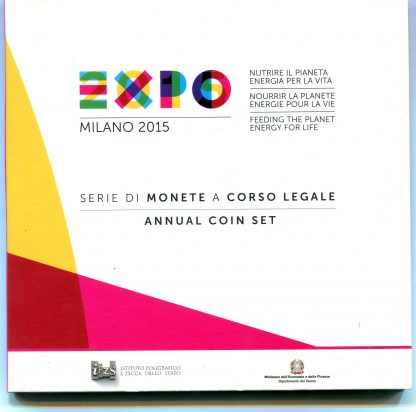 2015 Divisionale Euro Italia  - 9 Valori  EXPO MILANO