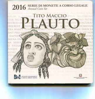 2016 Divisionale Euro Italia - 9 Valori  PLAUTO