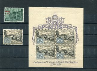 <b>1952 </b> (ANN.CPL.) Francobolli Vaticano - Pontificato di Pio XII
