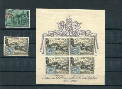 <b>1952 </b> (ANN.CPL.) Francobolli Vaticano - Pontificato di Pio XII