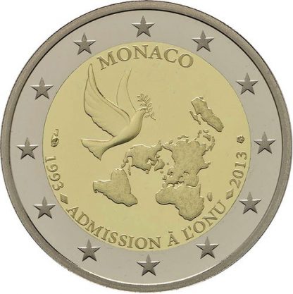 2013 Monaco 2 euro - 20° ammissione all' ONU