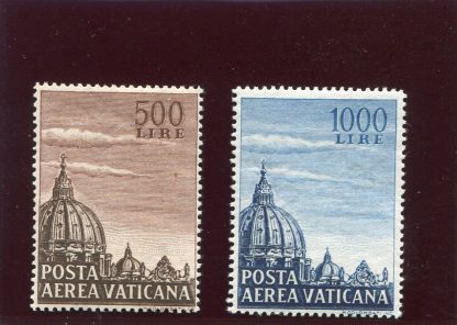 VATICANO 1953 - POSTA AEREA CUPOLA