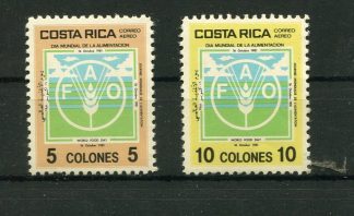 COSTA RICA 1981 ALIMENTAZIONE YV.838/39