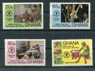 GHANA 1981 ALIMENTAZIONE YV.726/29