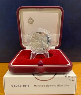 Rarità!!! San Marino 2019 5€ argento - 50° Ann. sbarco sulla Luna