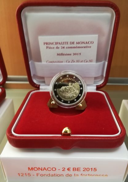 2015 Monaco 2 euro FS -1215°- Anniversario Fondazione Fortezza