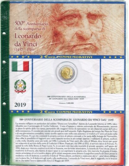 FOGLI PER I 2 EURO COMMEMORATIVI ITALIA DAL 2004 AL 2022- ABAFIL - immagine 2