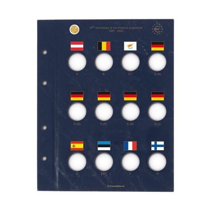 FOGLI PER 2 EURO DEI GIRI COMUNI - LEUCHTTURM - immagine 2