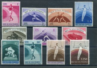 SAN MARINO 1954-55 - SPORT II^ EMISSIONE